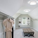 attic space, walk in closet, solar tubes